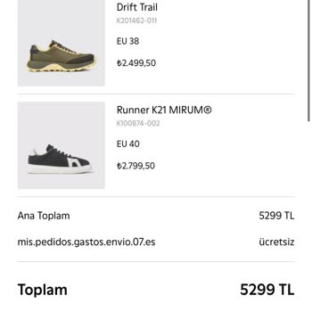 Camper Ulaşmayan İnternet Siparişi