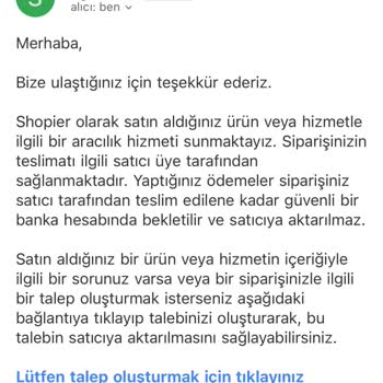 Shopier Para İadesi Yapmıyor