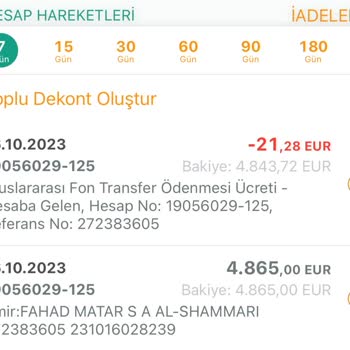 Kuveyt Türk Haksız Yere Kesilen SWİFT Komisyonu