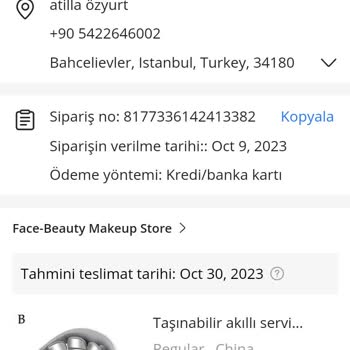 Aliexpress Boyut Masaj Aleti Siparişi Hakkında Bilgi Alamıyorum
