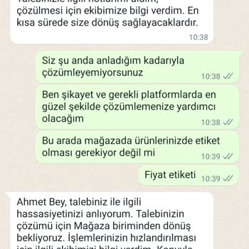 A101 Kapıda Eksik Ürün İademi Yapmıyor.
