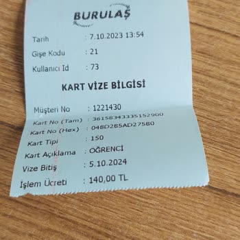 BURULAŞ Bursakart Kara Listede