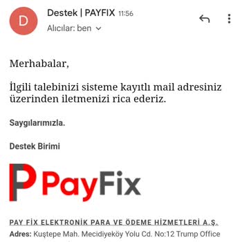 Payfix Hesap Blokesi Kaldırma
