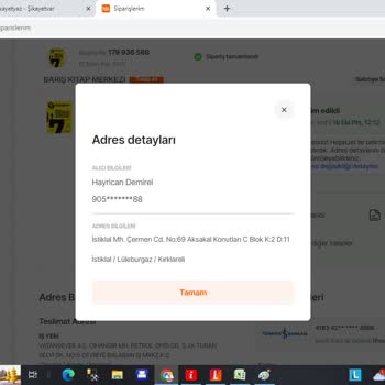 Hepsiburada Yanlış Adrese Teslimat