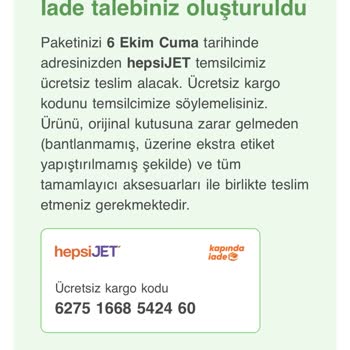 hepsiJET Hepsiburada Kayıp Ürün -ilgisizliği