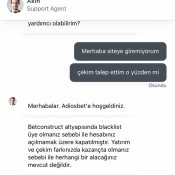 Betconstruct Adios Bet Paramı Vermedi