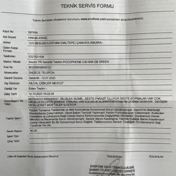 Xiaomi Türkiye Telefonu Tamir Etmiyor