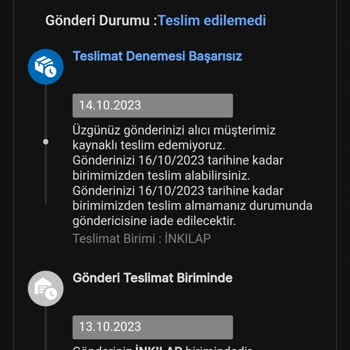 MNG Kargo İnkılap Şubesi Kargo Teslimatı Yapmıyor