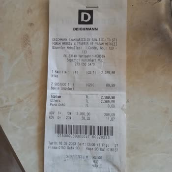 Deichmann Nike Ayakkabıda Yırtılma Red Verildi