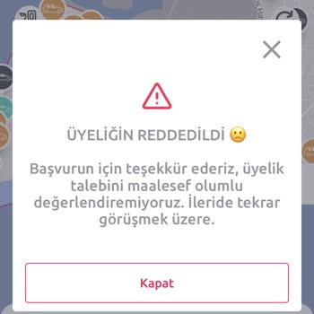TikTak Kirala Üye Olamıyorum Üyeliğim Reddediliyor