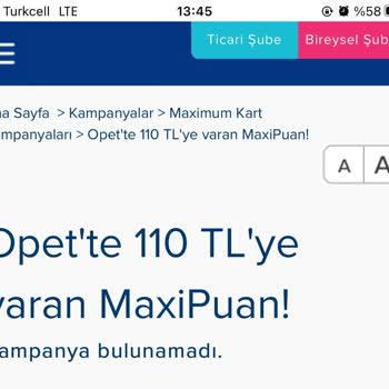 İş Bankası Maximum Puanımı Yüklemiyor