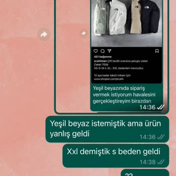 Scatti Ürün Yanlış Gönderimi Ve Değişim İçin Sizi Umursamadıkları