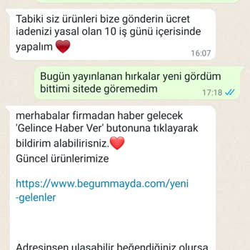 Begüm Mayda Butik Paramı İade Etmiyor Şikayetçiyim