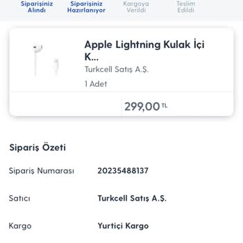 Turkcell Pasaj Siparişimi Kargoya Vermiyor