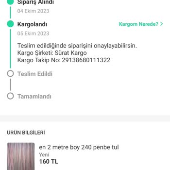 Sürat Kargo 11 Gündür Kargom Gelmiyor