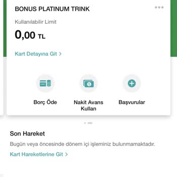 Garanti BBVA Limit Sorunu