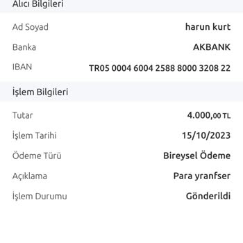 Yapı Kredi Bankası Fast İptal Olmasını İsterim