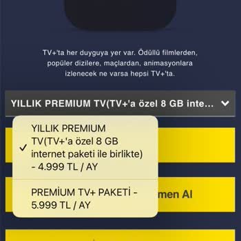 Turkcell TV+ Uygulamada 100 Kat Fiyat İstiyorlar