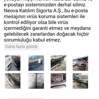 Neova Sigorta Değer Kaybı Evrak Talebi