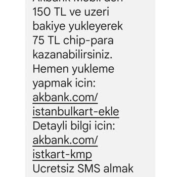 Akbank Mobil İstanbulkart Bakiye Yükleme/Yüklememe Kampanyası