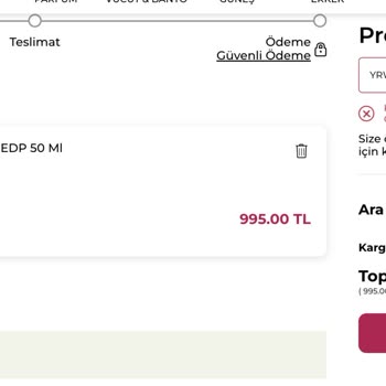 Yves Rocher Tanımlanan Kupon Kodu Geçersiz
