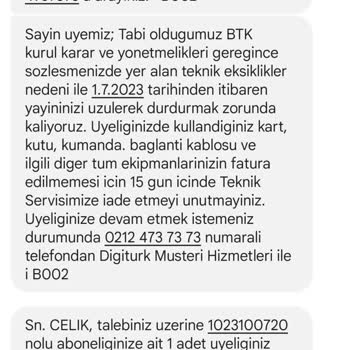 Digiturk Abonelik İptal Ettiler