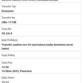 ETS Tur Transfer Başarısızlığı