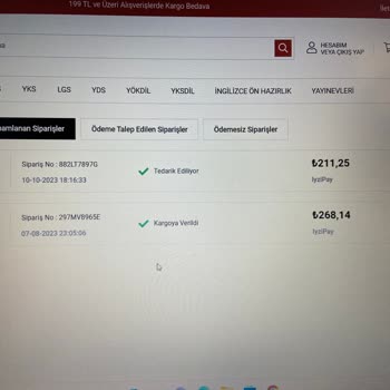10 Ekim'de Benim Hocam Web Sitesinden Verdiğim Siparişim Gönderilmiyor!