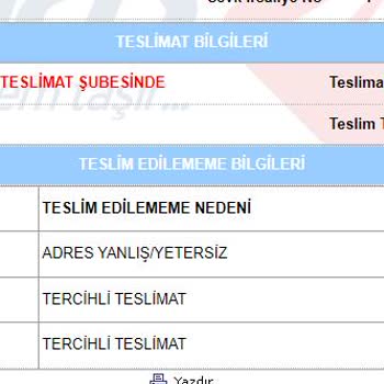 Aras Kargo Sonraki Gün Teslimat Seçeneği Dağıtıma Çıkmıyor