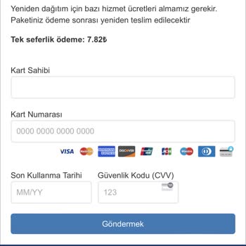 Kargo Adres Değişikliği SMS