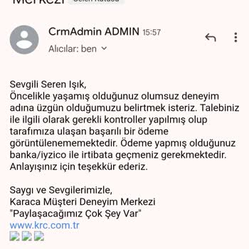 Karaca Züccaciye Karaca Sipariş Görüntüleme Sorunu