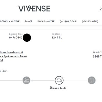 Vivense Ürün Kargoya Verilmiyor Ve Günlerdir Depoda Bekletiliyor.