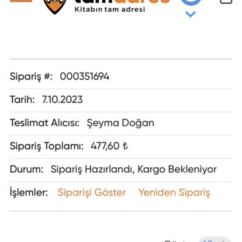 Tamadres.com Kargo Firmasına Verilen Eksik Adres