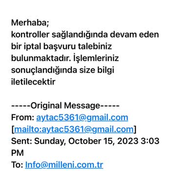 Millenicom 14 Gün Yasal Süresi İçinde Abone Sözleşmesi İptali