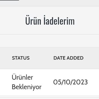 Class Üniforma Bir İade Kodu Bile Veremiyor