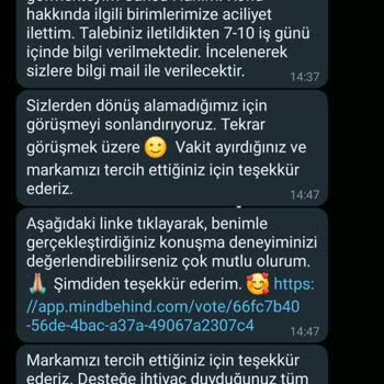 Yves Rocher Firmasının Müşteri İle İletişime Geçmemesi