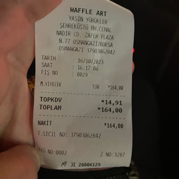 Waffle Art Sipariş 2 Kez Belirtilmesine Rağmen İki Kez Yanlış Sipariş Hazırlamak