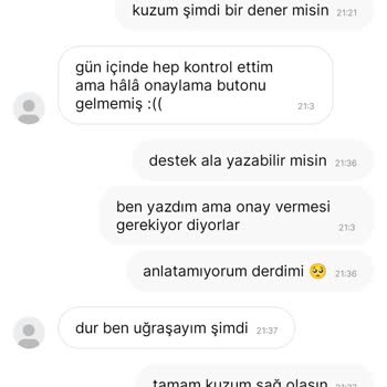 Gardropsda Ürünüm Onaylanmıyor