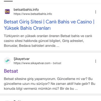 Betsat Siteye Giriş Yapamıyorum