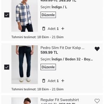 DeFacto Sepette Başka Fiyat