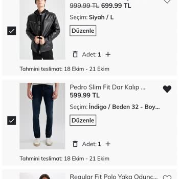 DeFacto Sepette Başka Fiyat