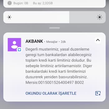Akbank Kredi Kartı Limit Arttırma