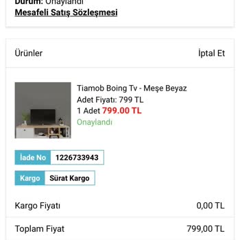 A101 Kargo 1,5 Ay Oldu Hala Yok. Ülke Değiştirirdim Ama 1,5 Ayda.