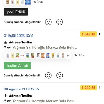 Şok Marketler Şok Marketin Siparişimi Kafasına Göre Getirmesi