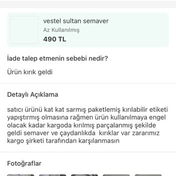 Sürat Kargo Vestel Semaverimi Paramparça Olarak Teslim Ettiler