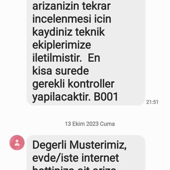 Türk Telekom Taahhüt Edilen İnternet Hizmetinin Verilememesi