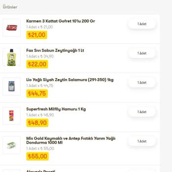 Cepte Şok Teslim Edilemeyen Ürün