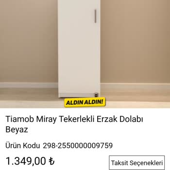 Tiamob Ürün Ortada Yok