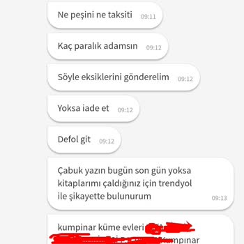 Trendyol, Hakaret Ve Tehdit Edildim! Sesimi Duyuramadım!