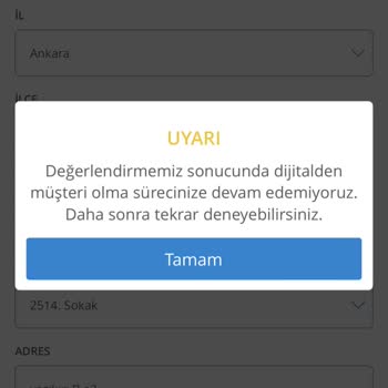 Denizbank Mobil Uygulama Hatası